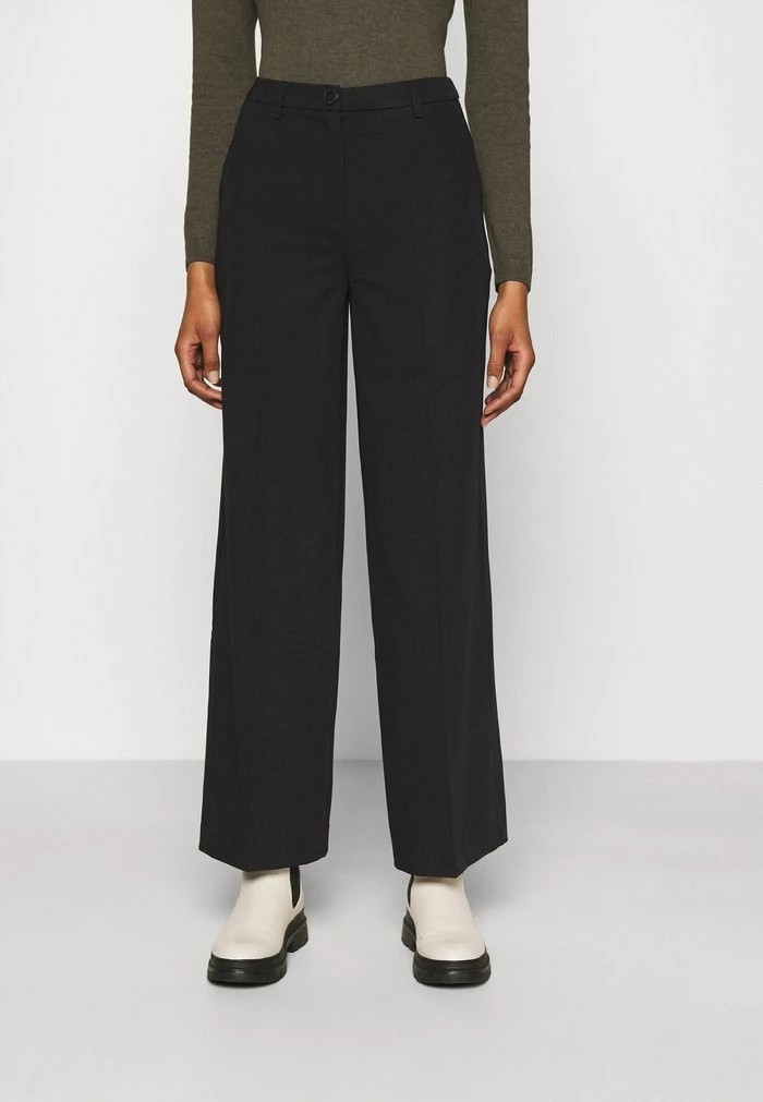 Pantalons ANNA FIELD Anna Field Tailored Wide Leg Trouser Noir Femme | NUX-9688054